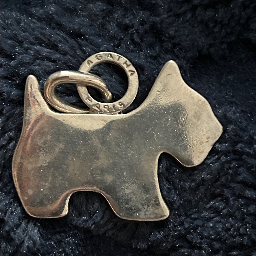 Silver Scottie Dog Charm for Collars